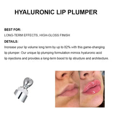 Intense Lip Plumper Gloss crystal-clear swatch showing tint