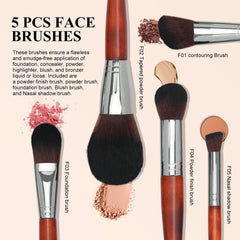 Blending brush helps soften edges and meld shades