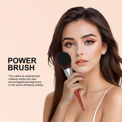 Eyeliner and brow brush enable clean, defined lines
