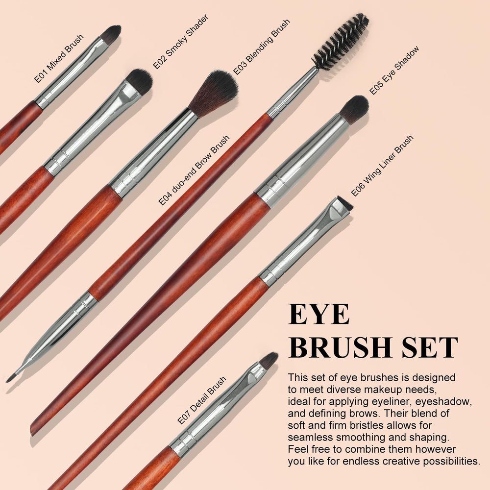 Eyeshadow brushes deliver even blending for seamless color application