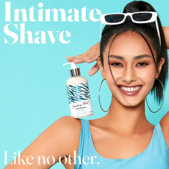 Creamy lather close-up from IntiMD Coochy Plus Coco Allure for sensitive skin