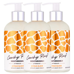 IntiMD Coochy Plus Citrus Elixir bottle ready for shaving routine with smooth glide