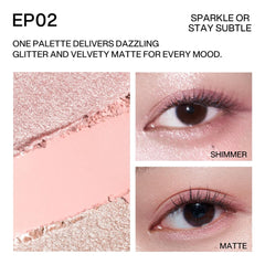 INTO YOU palette swatches showcase buildable color for seamless transitions.