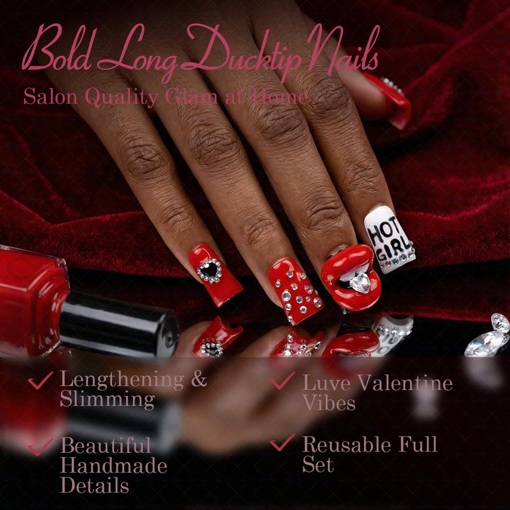 IntoVibes fashion-forward duck nails elevate daily outfits.
