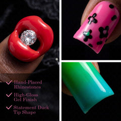 IntoVibes pink thickened nails offer durable, comfortable daily wear.
