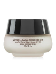 Introstem VitisCell Facial Shield Cream jar ready for daily SPF protection and hydration.