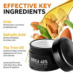 IOIOTCO Urea Cream bottle shows 40% urea for softening rough skin.