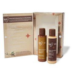 ion Keratin Smoothing Treatment Kit wheat germ oil for nourishing shine.