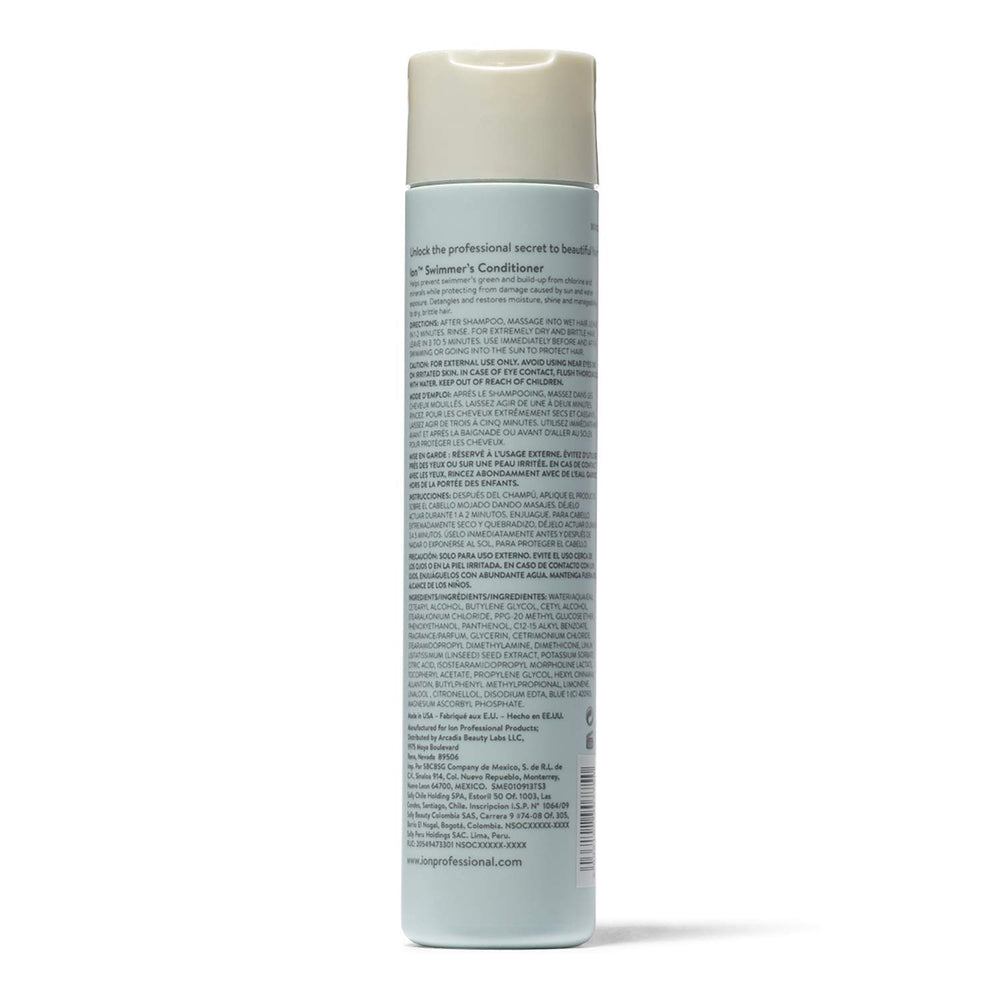 ion Swimmer's Conditioner vegan formula for strong, soft hair