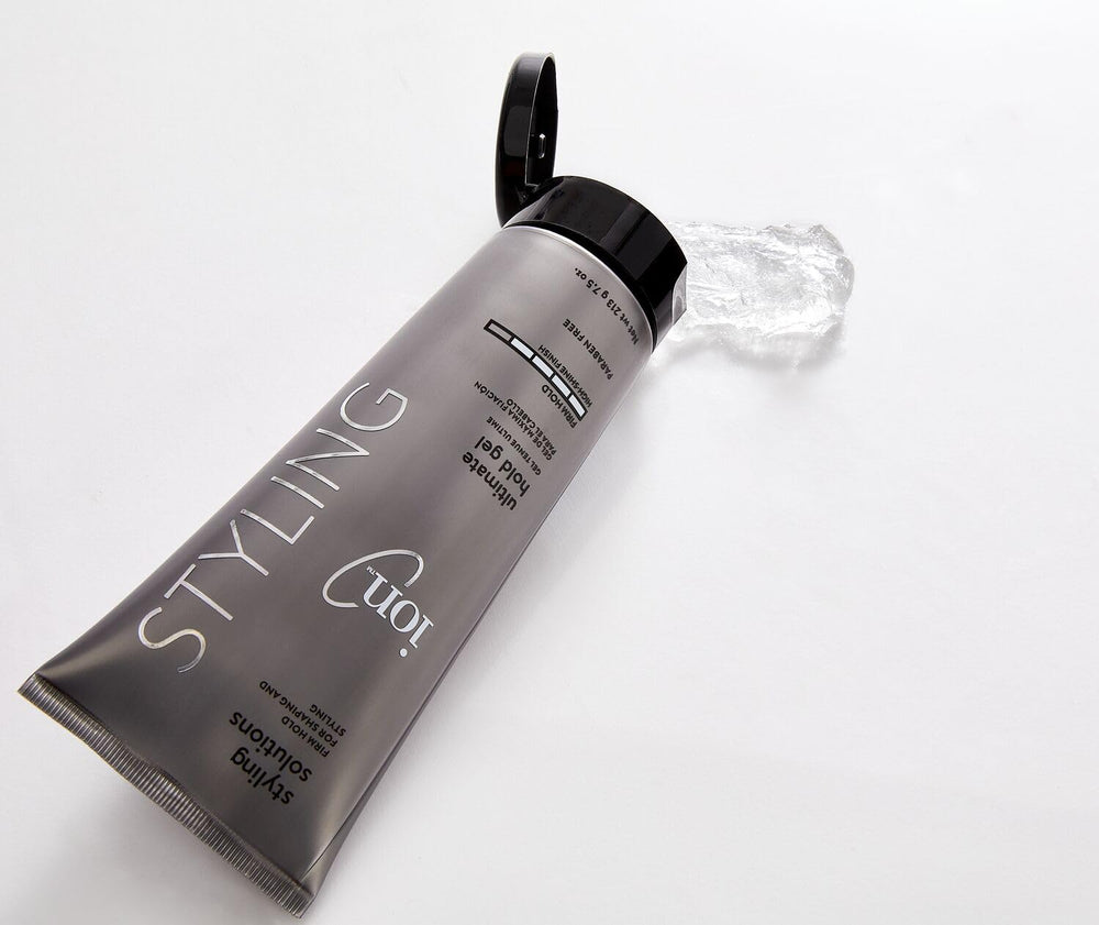 Ion Ultimate Hold Gel application demonstration for smooth, frizz-free finish