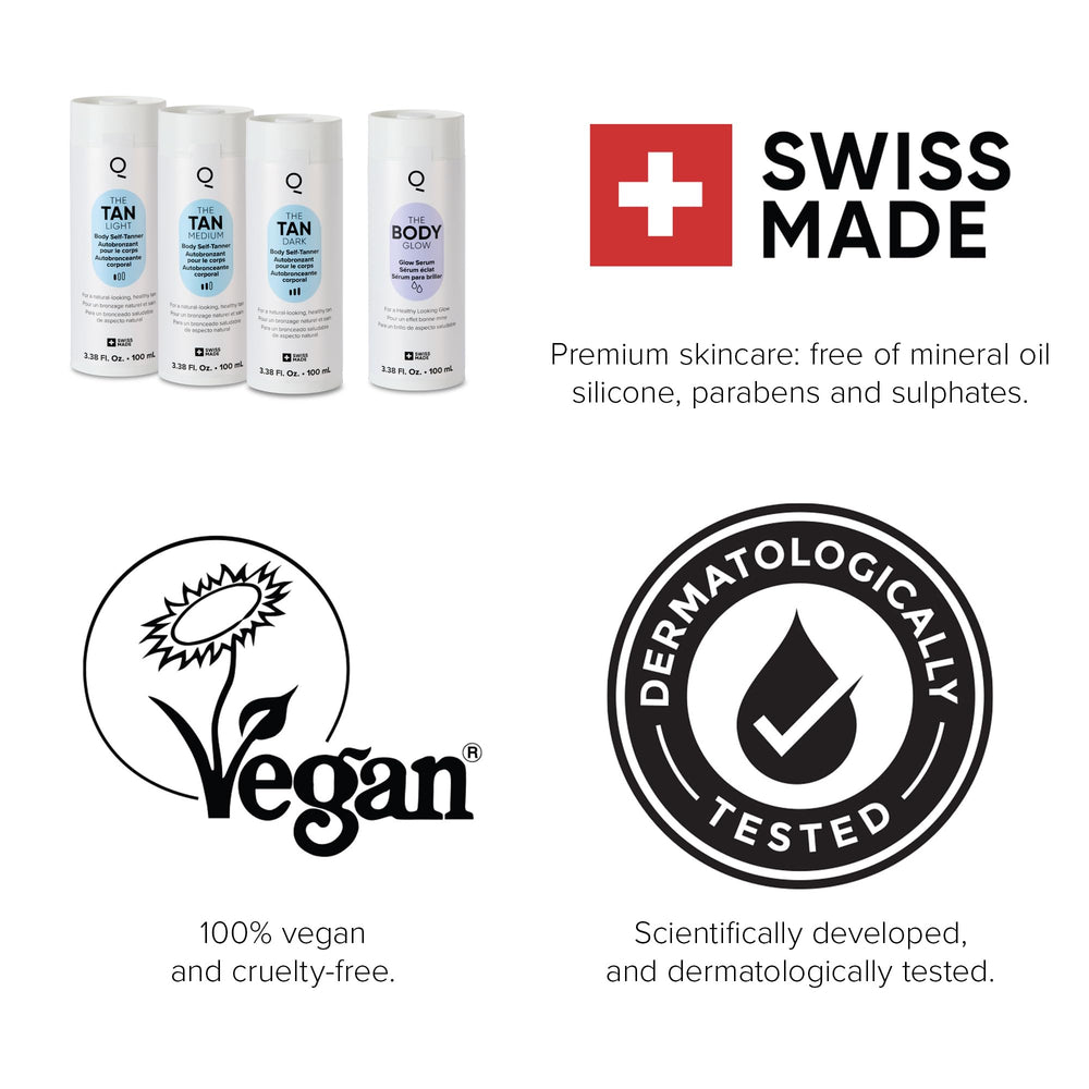 IONIQ Skincare TAN cartridge shows streak-free finish for smooth results.