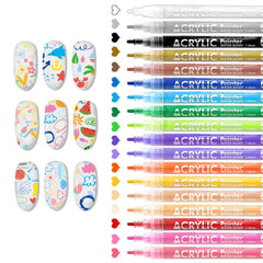IONSGAKO 18 colors set for precise nail art patterns and detailing