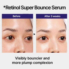 IOPE Retinol Super Bounce Serum texture swirl shows lightweight absorption