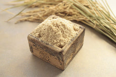 IPPINKA Rice Bran Soap creamy lather on hands highlights moisturizing feel.