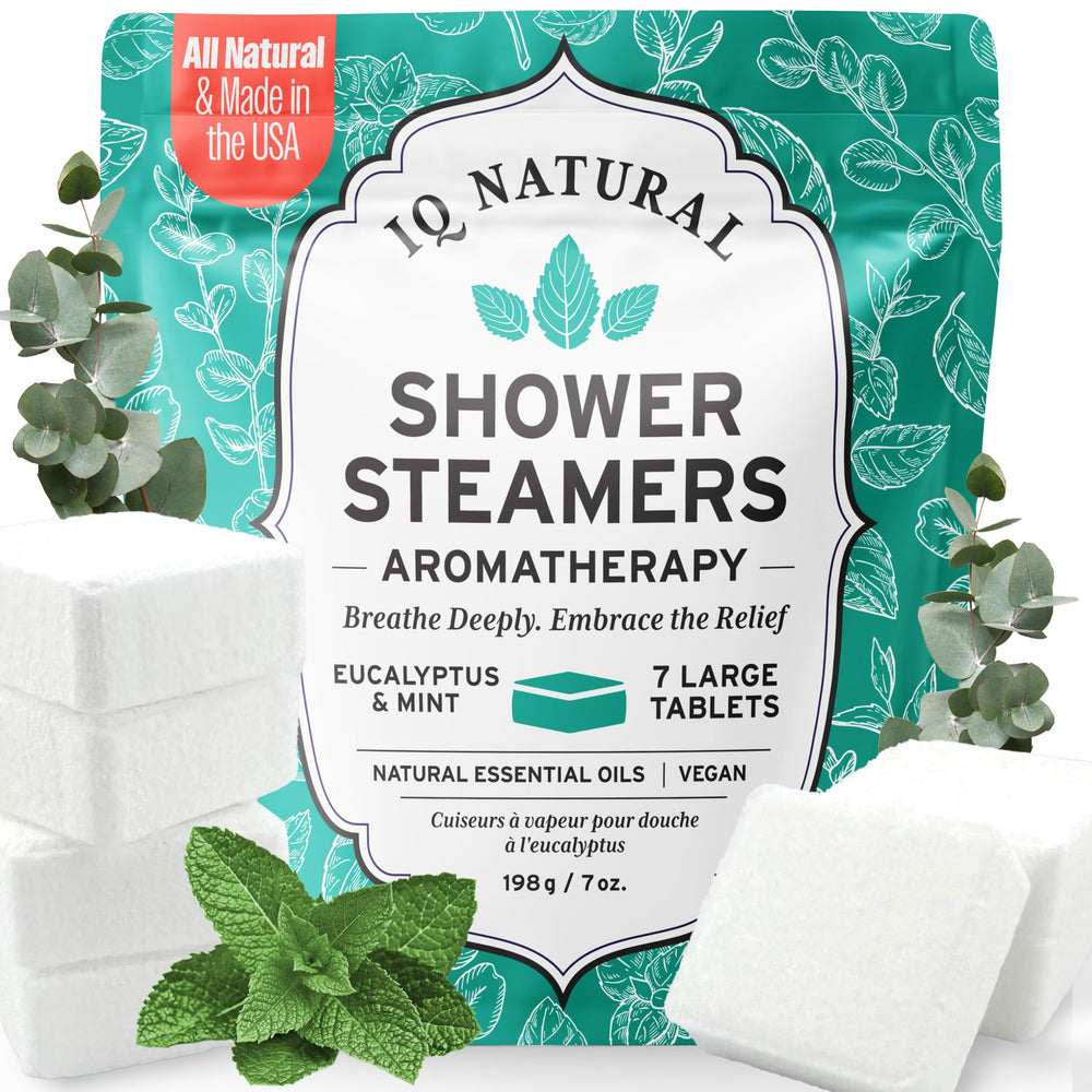 IQNATURAL luxury shower steamer experience in use