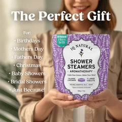 IQNATURAL shower bombs for aromatherapy-rich showers and mood lift