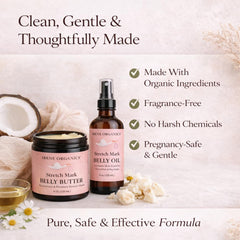 Irene Organics non-greasy formula absorbs quickly for daily use.