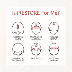iRestore Biotin conditioner being applied in shower to boost moisture