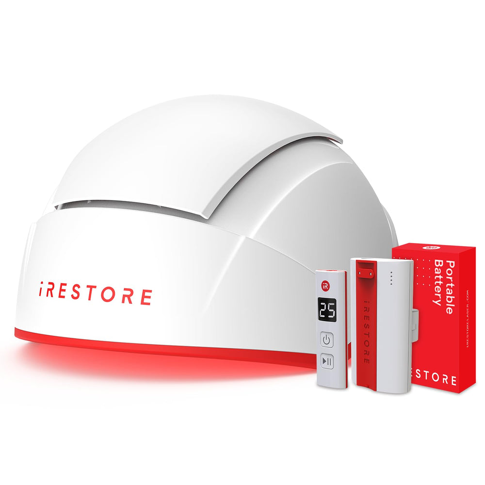 iRestore Pro wide scalp coverage highlights efficient treatment sessions for better hair care.