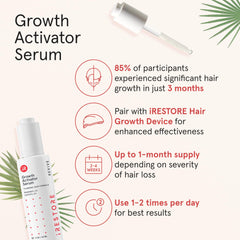 Fragrance-free iRestore Scalp Serum with Aloe Vera for soothing scalp care
