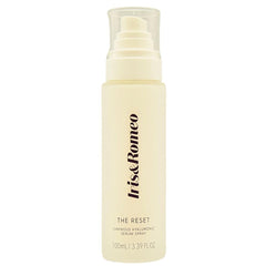 Iris and Romeo The Reset face mist bottle close-up showing hydration-ready container