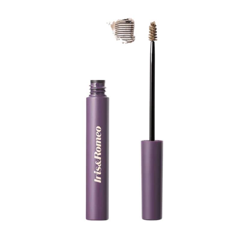 IRIS&ROMEO Brow Up Thickening Brow Balm Cool Blonde—close-up application for natural definition.