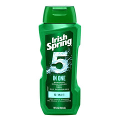 Irish Spring bottle pour demonstrates quick lather for daily use.
