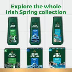 Ingredients label on Irish Spring Aloe bar soap emphasizing aloe formula.