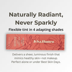 Outer packaging of IRIS&ROMEO Weekend Skin SPF 50 highlighting brand and formula.