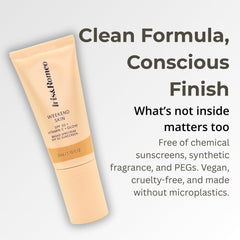 IRIS&ROMEO Weekend Skin SPF 50 offers a universal glow suitable for many skin tones.