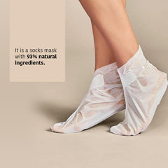 IROHA NATURE argan serum foot mask hydrates and nourishes dry feet