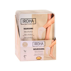 IROHA NATURE Nourishing Foot Mask Socks with argan oil for deep hydration