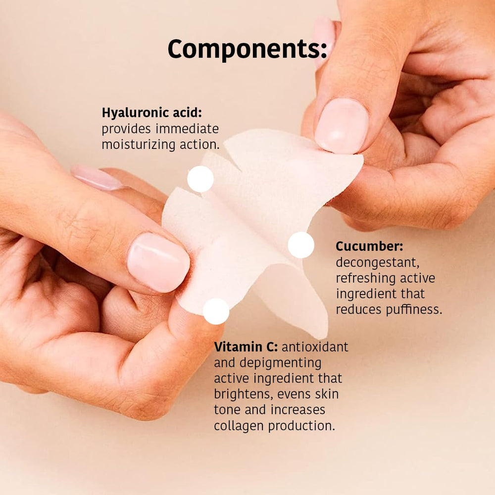 IROHA NATURE Pack of 15 eye patches for easy at-home treatment sessions.