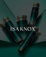 Isa Knox Age Focus Prime Double Effect Packaging Box highlights premium skincare kit.
