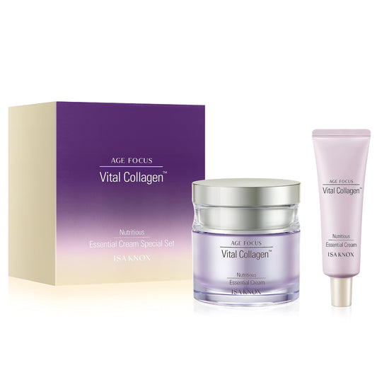 Isa Knox Vital Collagen Essential Cream jar front showing premium hydration