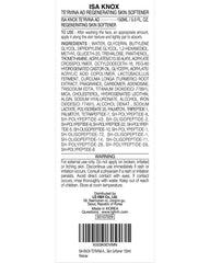 ISA KNOX TE'RVINA AD radiant skin finish with continued use.