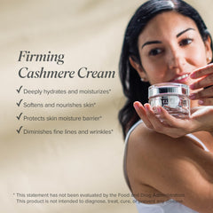Isagenix Celletoi cashmere cream swatch reveals rich, silky texture.