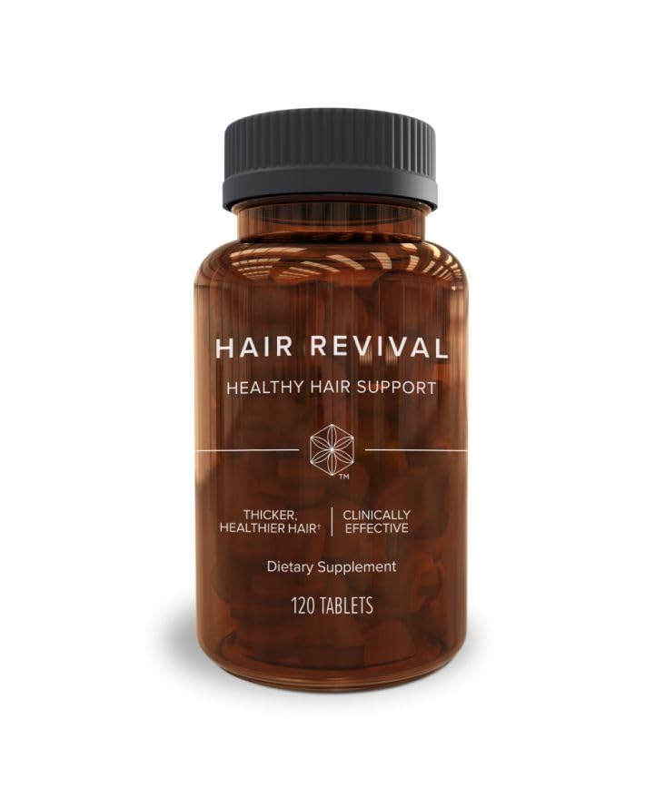 Isagenix Hair Revival bottle front with logo and potential scalp nourishment.