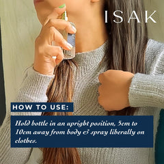ISAK heritage logo with bottle, evokes a 170-year perfumery legacy
