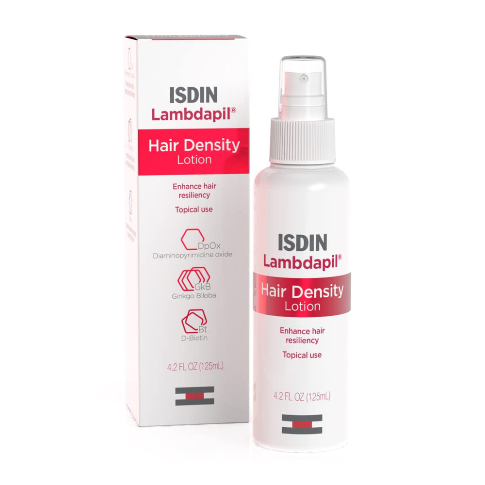 ISDIN Lambdapil bottle front for daily scalp care and thinning support