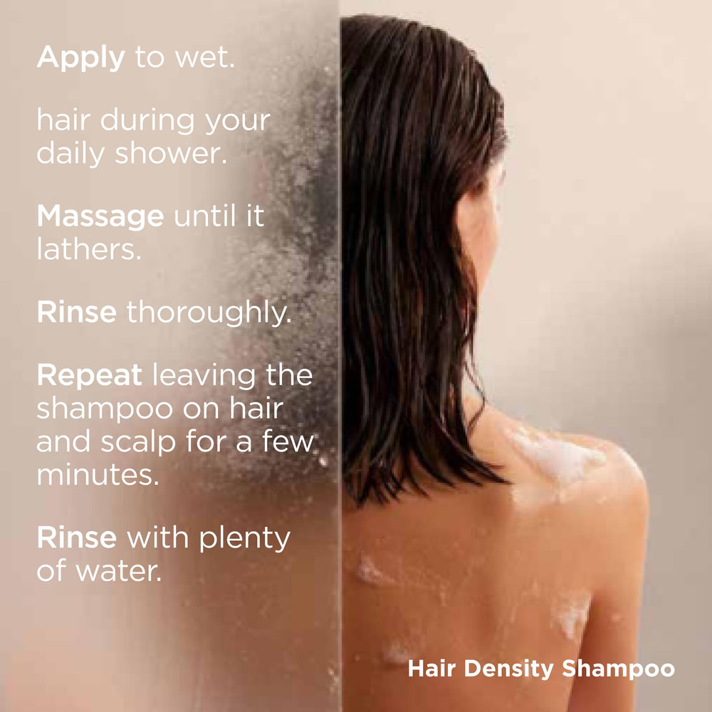 ISDIN Lambdapil shampoo scalp application shows gentle massaging action.