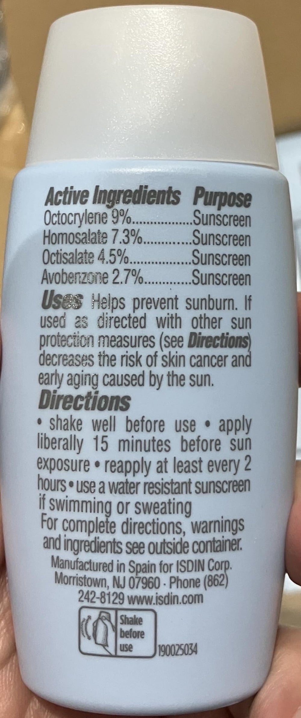 ISDIN pollution and infrared protection feature in the formula