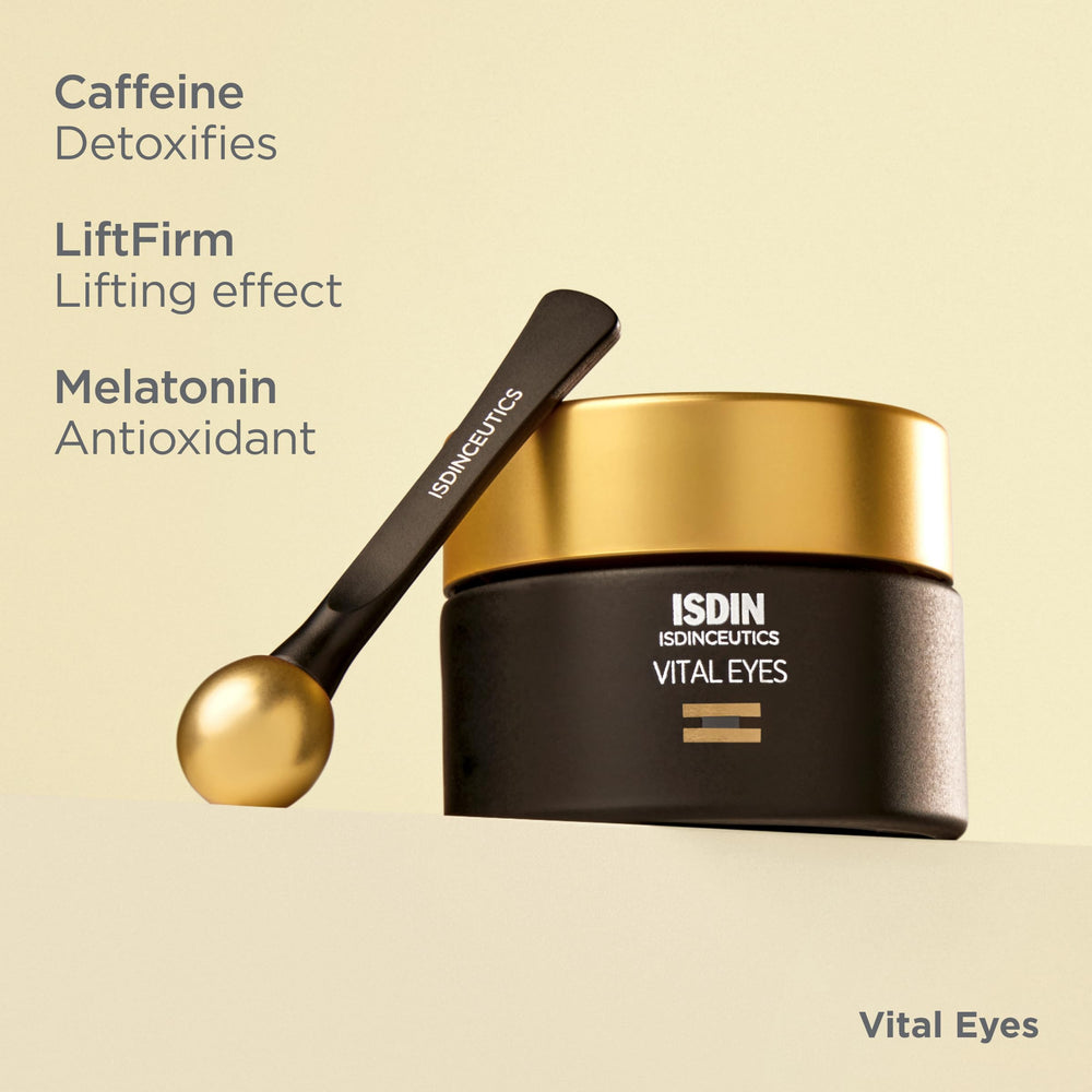 ISDIN Vital Eyes caffeine adds antioxidant support to your skincare routine
