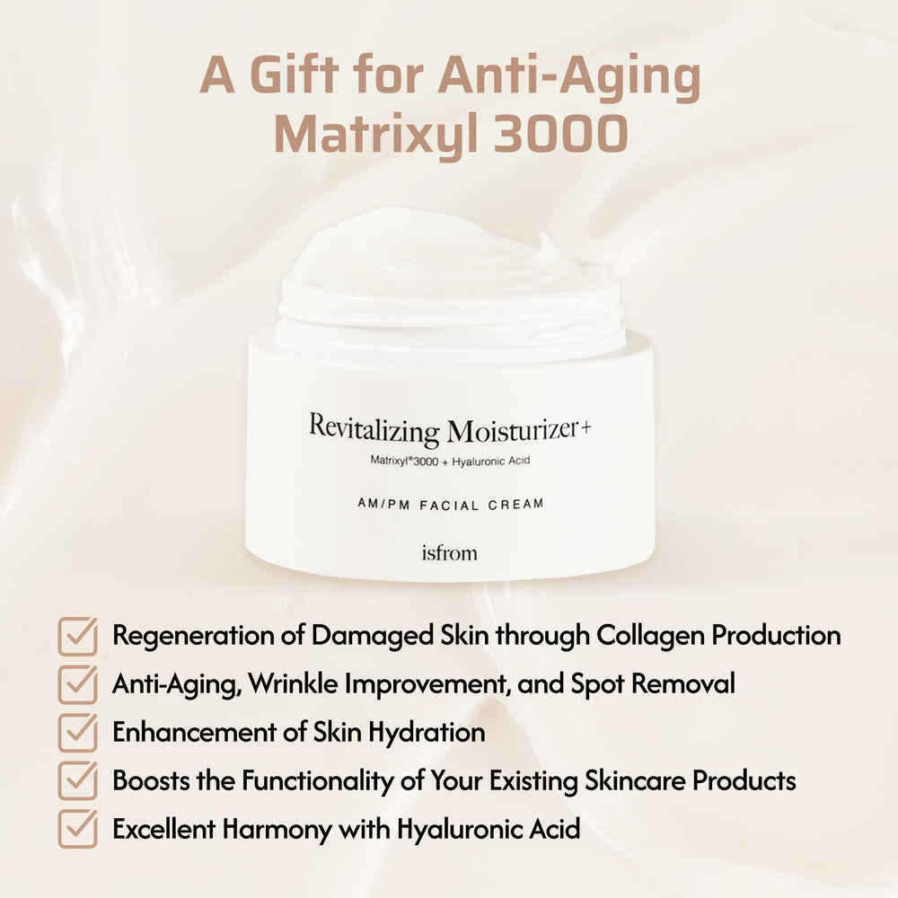 IS_FROM Revitalizing Moisturizer highlights Matrixyl 3000 for skin firmness