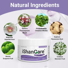 ishancare twice-daily use recommended for ongoing relief.