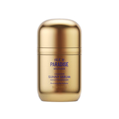 Isle of Paradise Sunny Serum Champagne bottle closeup for easy at-home self-tanning.