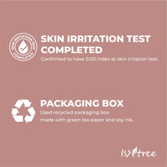 ISNTREE Chestnut BHA toner application on cotton pad sample