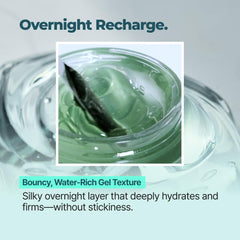 IsNtree Gim PDRN Deep Sleep Mask hyaluronic layer illustration highlights moisture support.