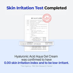 Night routine shot featuring IsNtree Aqua Gel Cream for balanced moisture by morning.