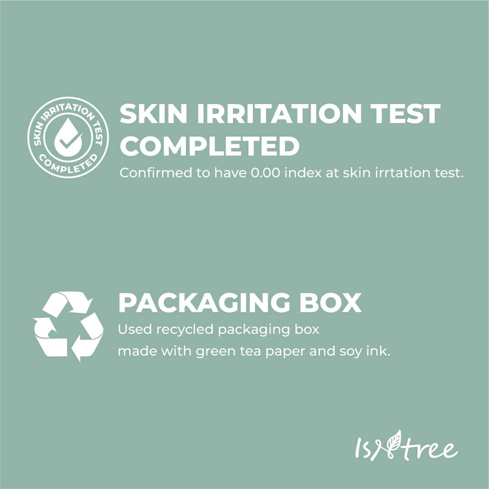 ISNTREE Mugwort calming cream bottle with pump indicating quick absorption.